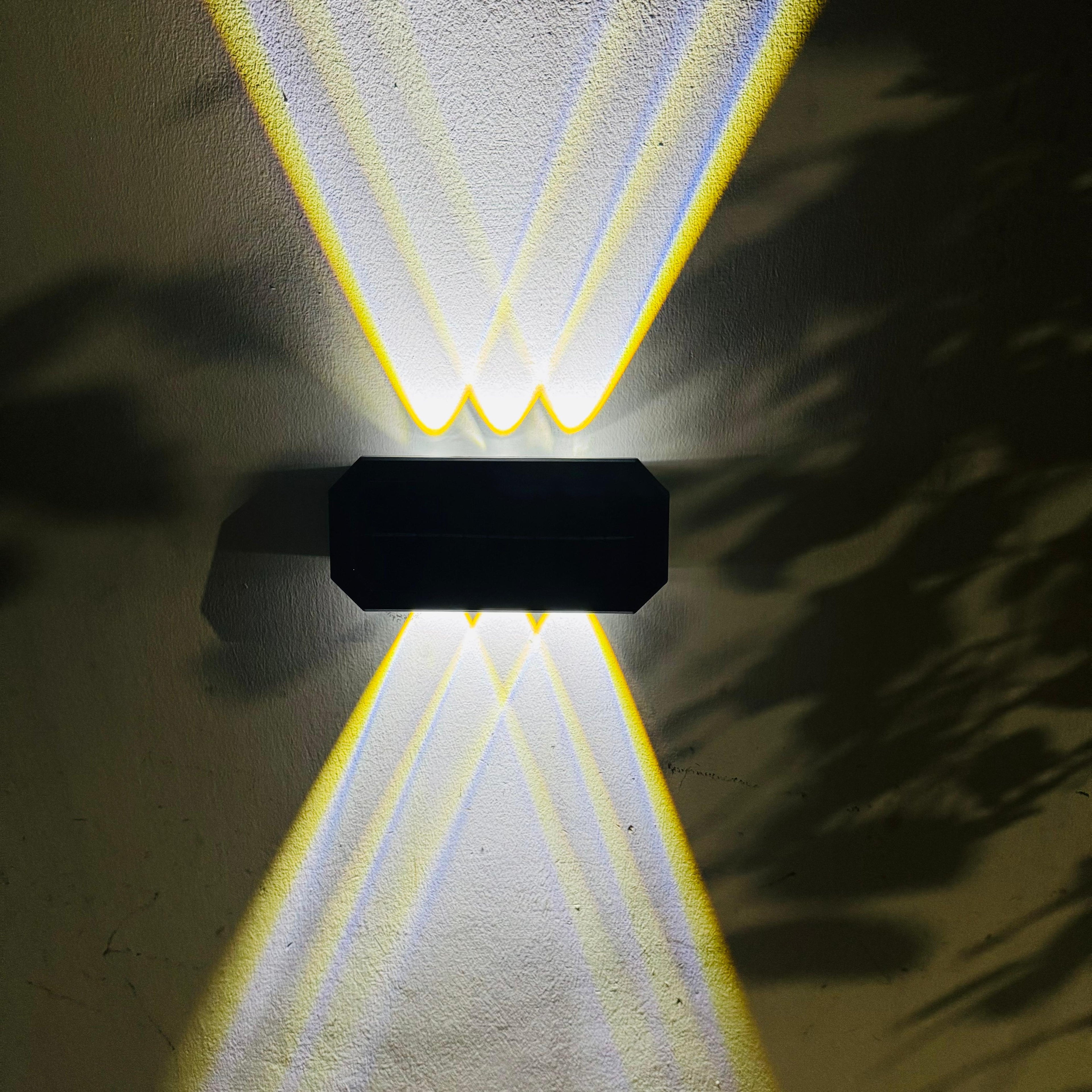 Solar Up & Down Wall Light 3x3