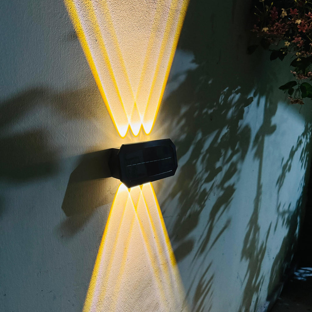 Solar Up & Down Wall Light 3x3