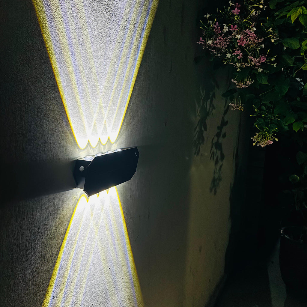 Solar Up & Down Wall Light 4x4