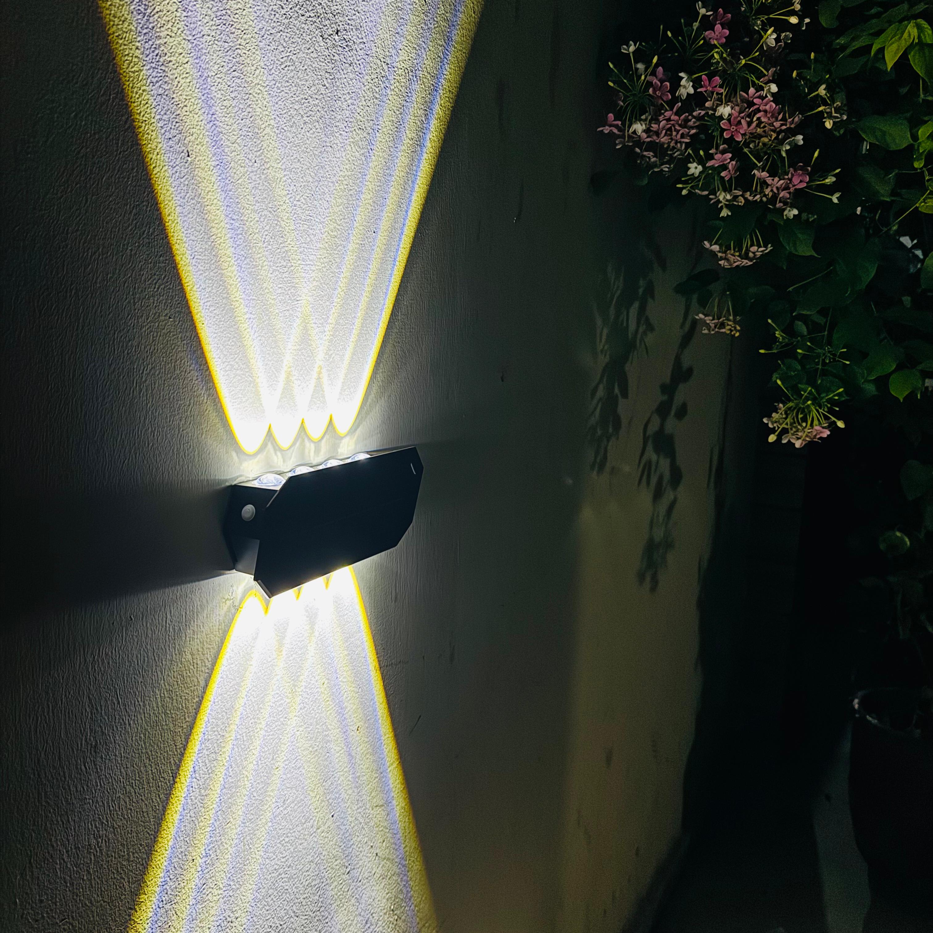 Solar Up & Down Wall Light 4x4