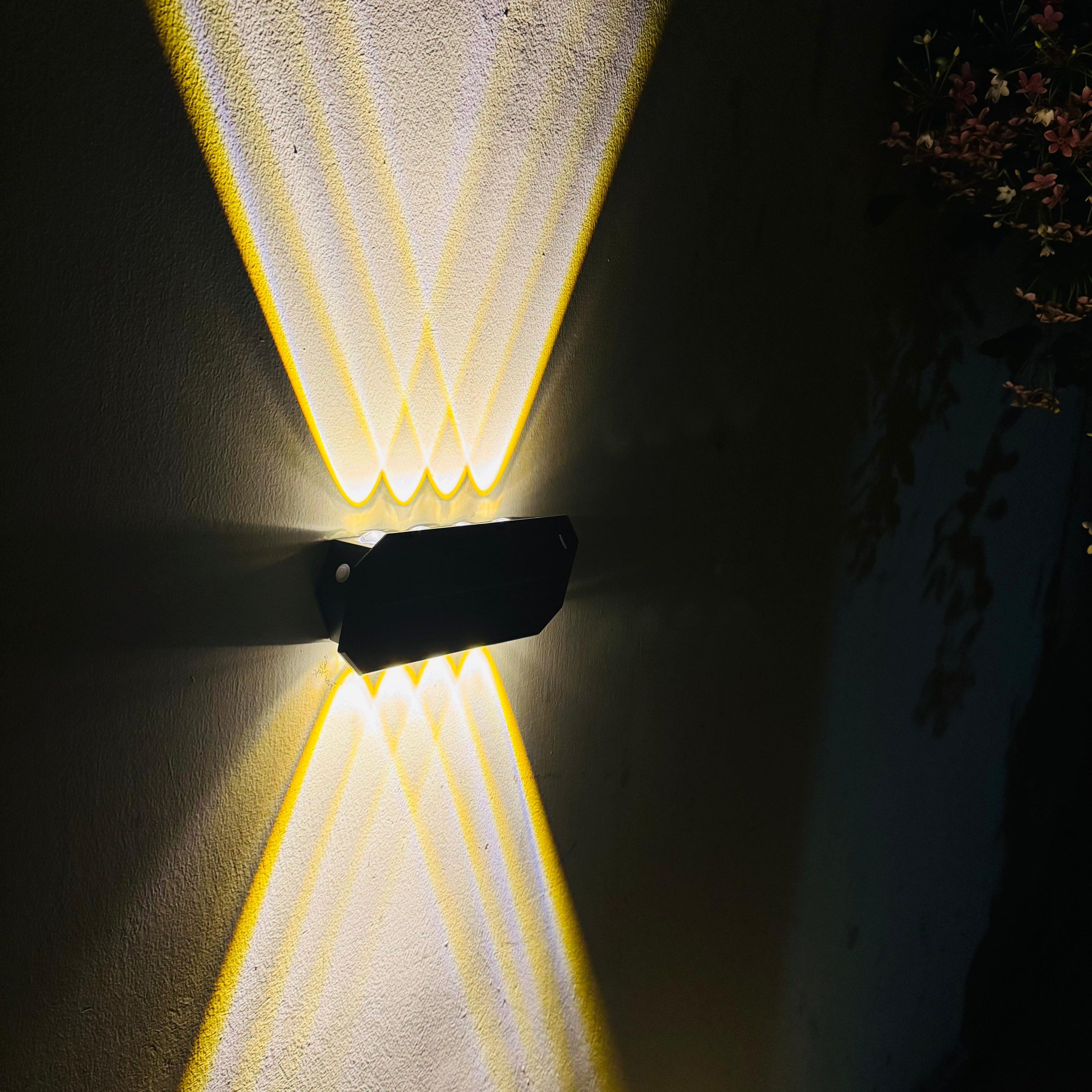 Solar Up & Down Wall Light 4x4