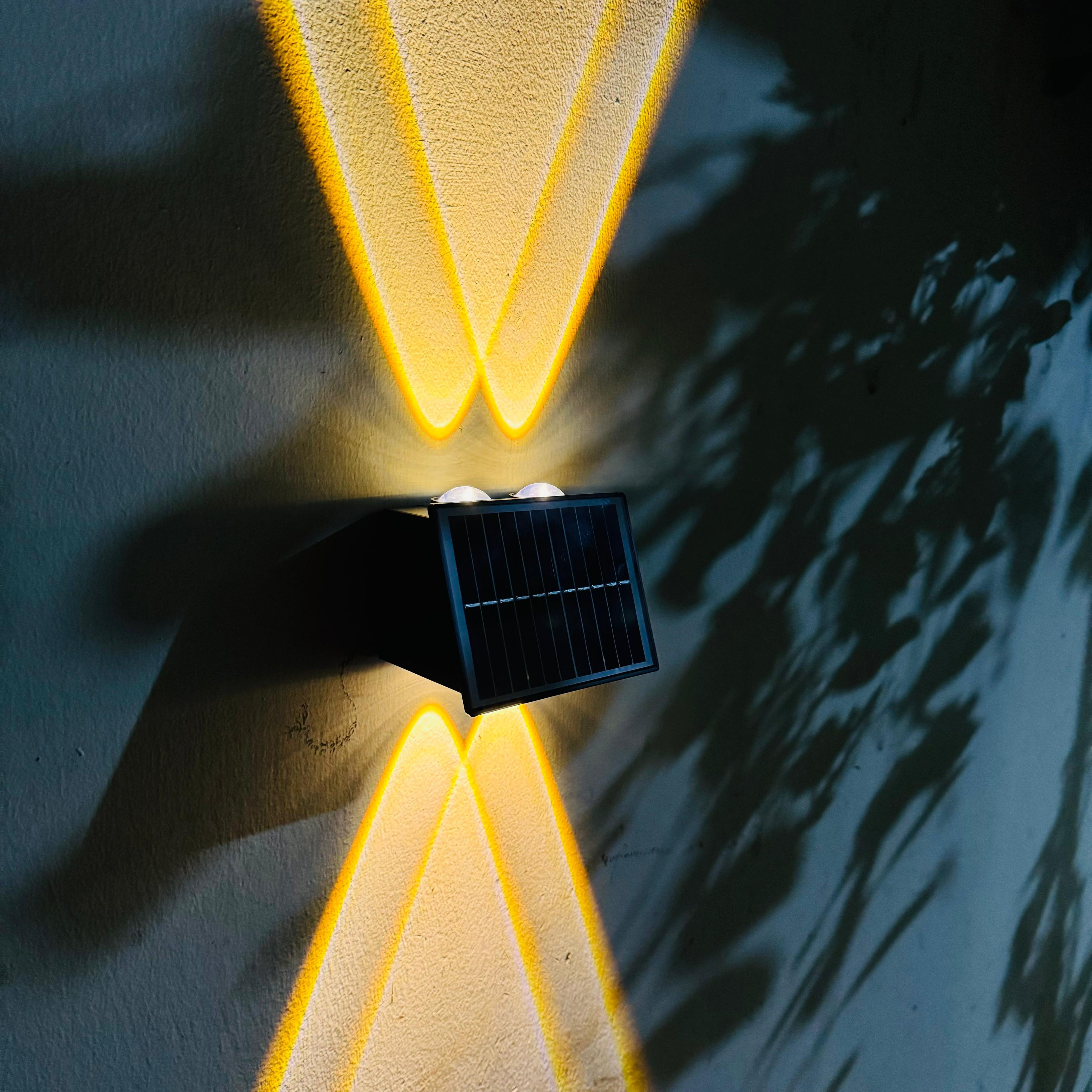 Solar Up & Down Wall Light 2x2