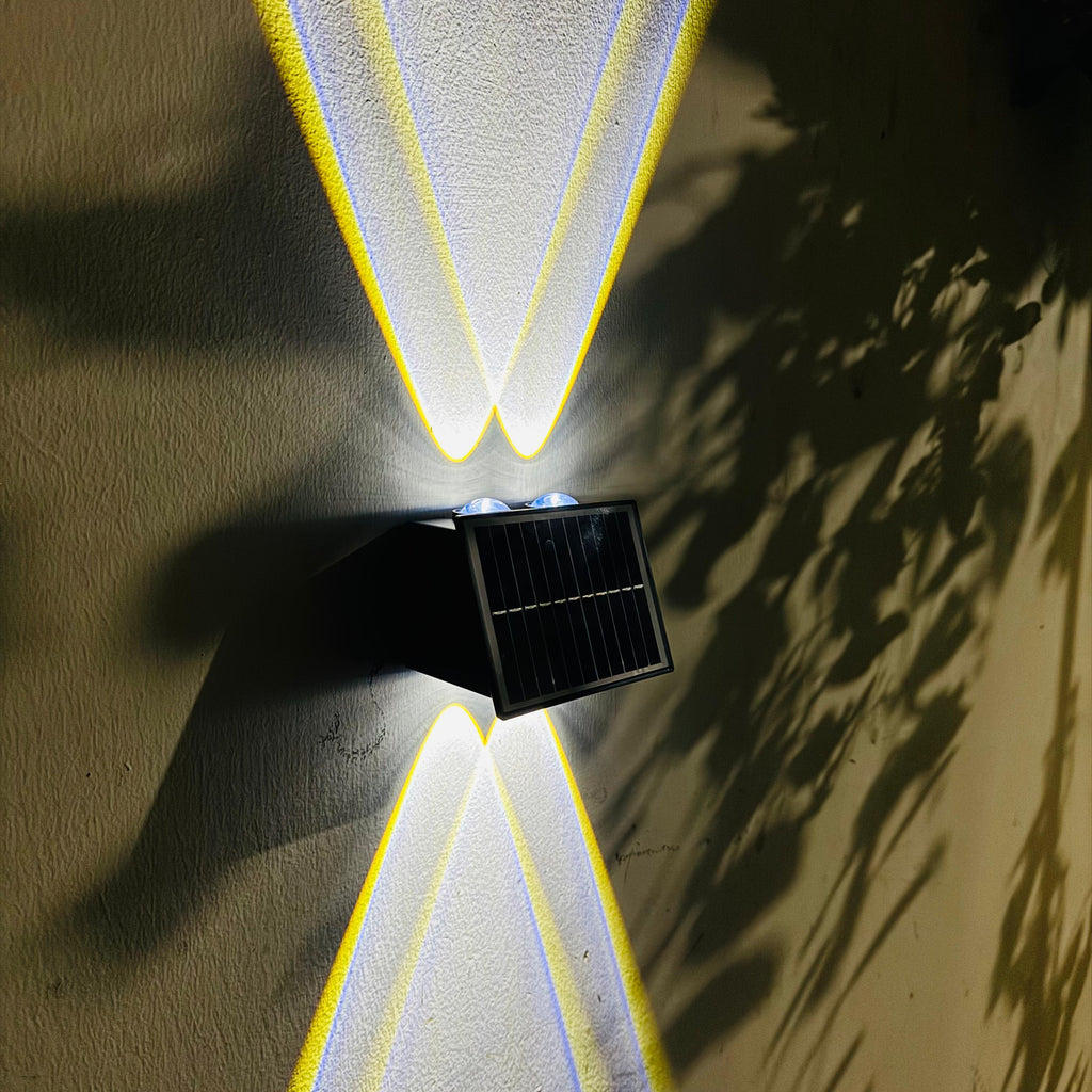 Solar Up & Down Wall Light 2x2